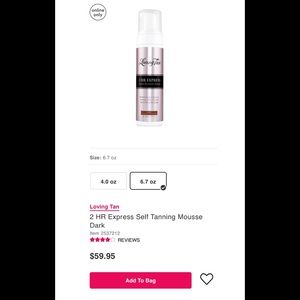 Loving tan 2 hour express ultra dark self tan